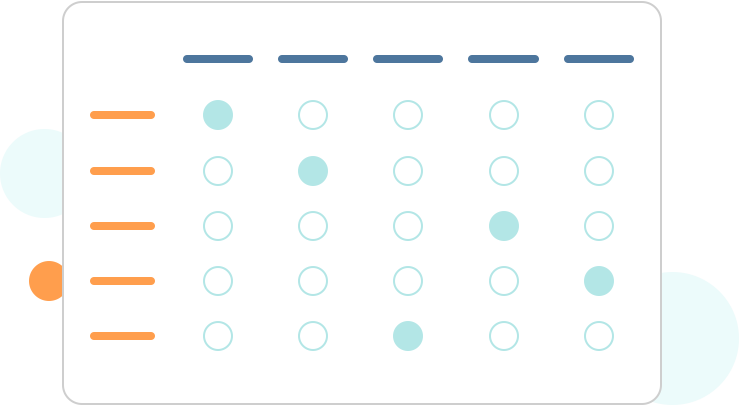 Matrice Radio/Checkbox