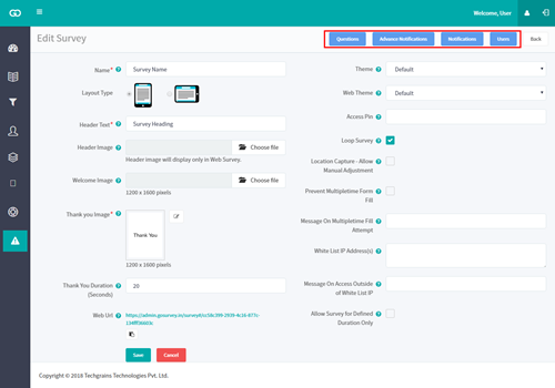 Survey Options